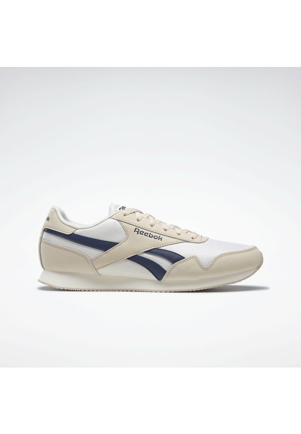 Buty do chodzenia męskie Reebok Royal CL Jog. Zapięcie: sznurówki. Kolor: biały, niebieski, wielokolorowy. Materiał: materiał. Szerokość cholewki: normalna. Model: Reebok Royal. Sport: turystyka piesza, joga i pilates