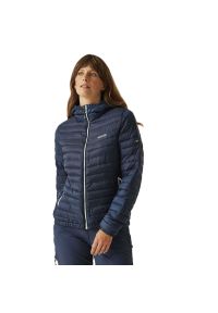 Regatta - Kurtka turystyczna damska Hurden. Kolor: niebieski. Materiał: materiał, puch. Sport: turystyka piesza #1