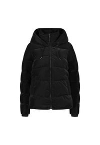Kurtka puchowa damska CMP Fix Hood. Kolor: czarny. Materiał: puch. Sport: turystyka piesza