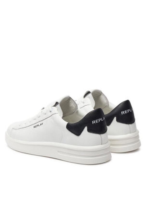 Replay Sneakersy GMZ4O .000.C0014L Biały. Kolor: biały. Materiał: skóra