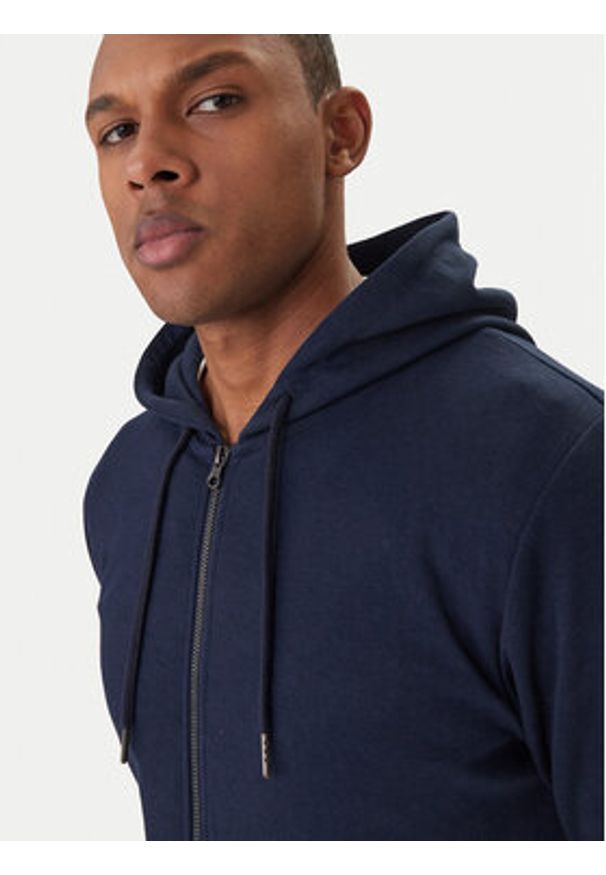 Jack & Jones Bluza Basic 12181901 Granatowy Regular Fit. Kolor: niebieski. Materiał: bawełna