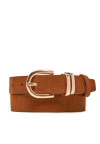 DeeZee Pasek Damski SS23260 Brązowy. Kolor: brązowy. Materiał: skóra