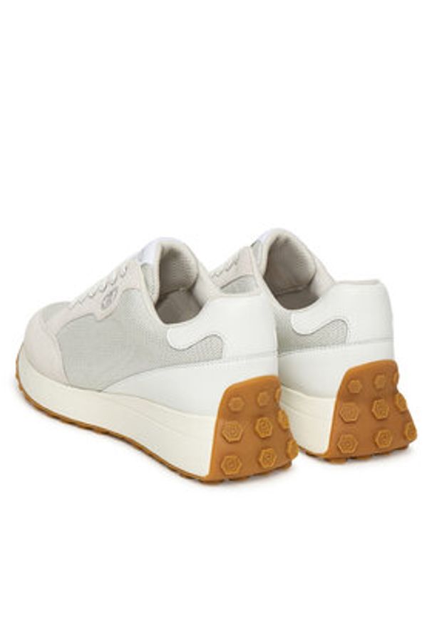 Liu Jo Sneakersy Lolo 20 BF5027 PX624 Écru. Kolor: kremowy. Materiał: skóra, zamsz