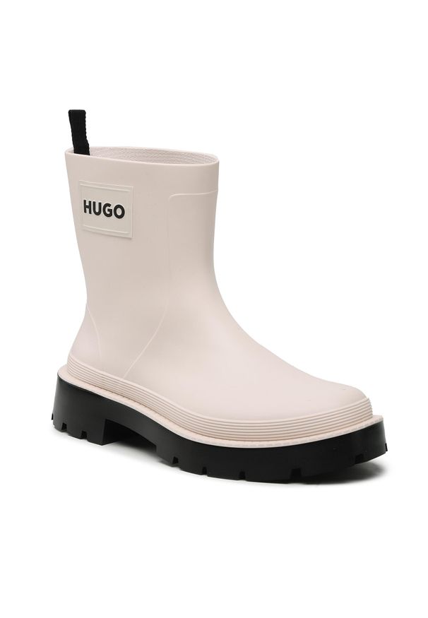 Kalosze Hugo Jin Rain Bootie 50487964 10222177 01 Open White 110. Kolor: biały