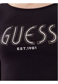 Guess Body W5YP05 K68D2 Czarny Slim Fit. Kolor: czarny. Materiał: wiskoza #4