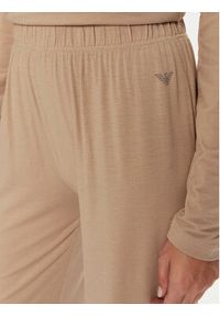 Emporio Armani Underwear Piżama 164790 4F224 16355 Beżowy Regular Fit. Kolor: beżowy. Materiał: lyocell #2