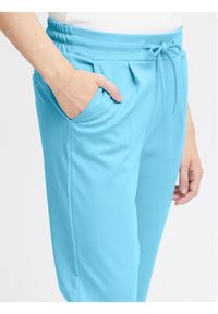 ICHI Spodnie materiałowe 20104757 Niebieski Slim Fit. Kolor: niebieski. Materiał: syntetyk