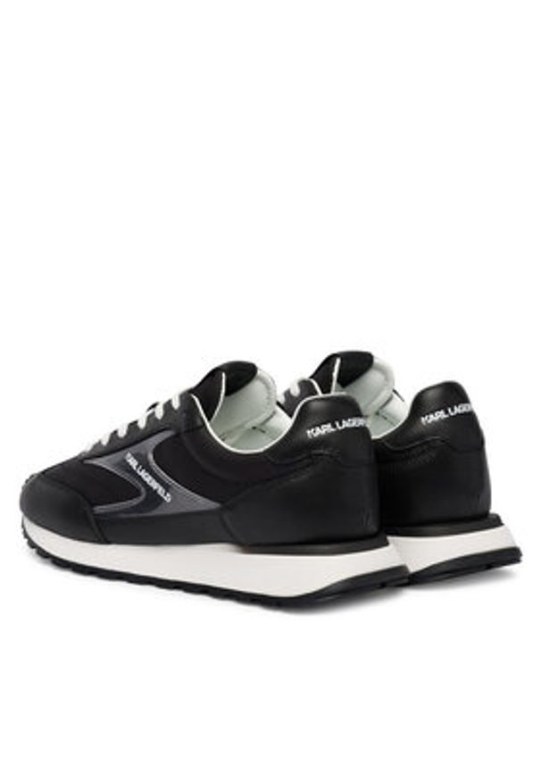 Karl Lagerfeld - KARL LAGERFELD Sneakersy Kairo KL51126A Czarny. Kolor: czarny. Materiał: skóra