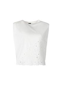 Pinko T-shirt "Acqua" | 1G17LH Y7YV | Kobieta | Biały. Kolor: biały. Materiał: bawełna. Wzór: ażurowy