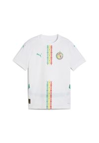 Puma - Młodzieżowa koszulka domowa Senegal 2025 PUMA. Kolor: zielony, biały, wielokolorowy. Sport: piłka nożna