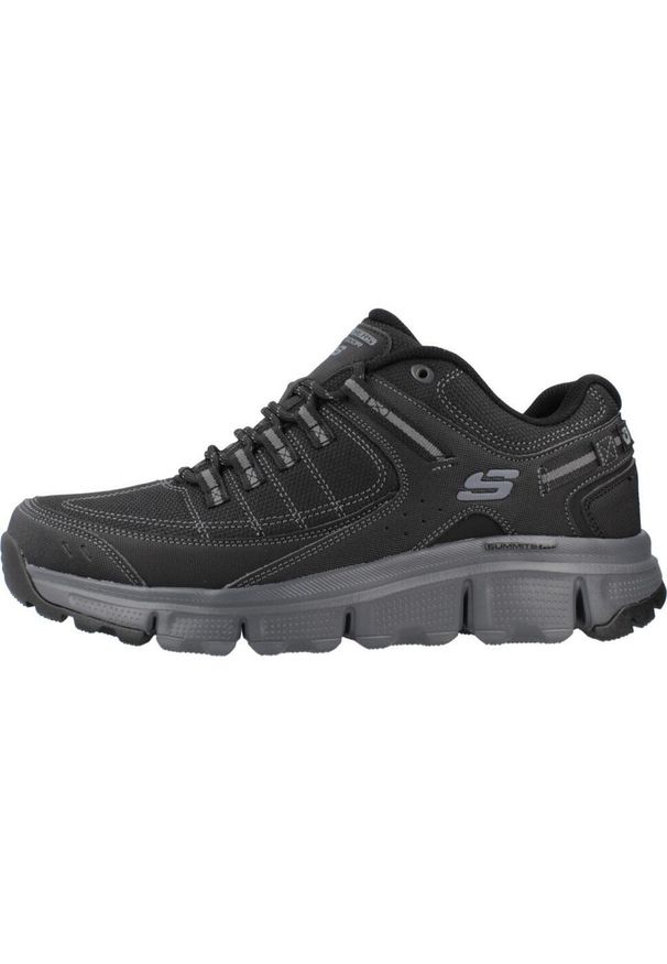 skechers - Buty do chodzenia męskie Skechers Summits At Upper Draft. Zapięcie: sznurówki. Kolor: wielokolorowy, czarny, szary. Materiał: syntetyk, tkanina, materiał. Szerokość cholewki: normalna. Sport: turystyka piesza