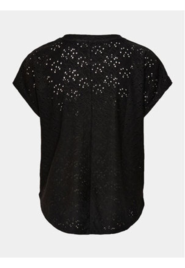 only - ONLY Bluzka Smilla 15231005 Czarny Regular Fit. Kolor: czarny. Materiał: syntetyk