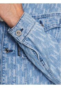 Karl Lagerfeld - KARL LAGERFELD Kurtka jeansowa 505802 532856 Niebieski Regular Fit. Typ kołnierza: dekolt w karo. Kolor: niebieski. Materiał: jeans, bawełna #3