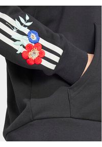 Adidas - adidas Bluza Graphics Floral IU2515 Czarny Loose Fit. Kolor: czarny. Materiał: bawełna #4