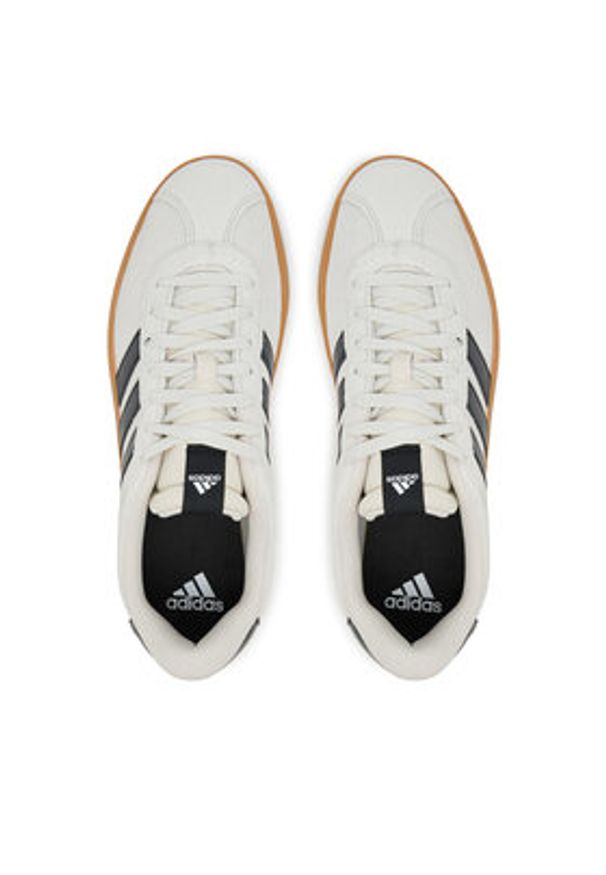 Adidas - adidas Sneakersy VL Court 3.0 JR2222 Beżowy. Kolor: beżowy. Materiał: skóra, zamsz