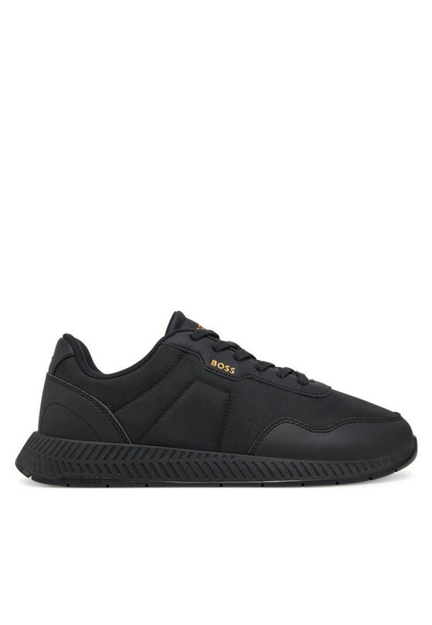 BOSS Sneakersy Titanium Runn 50536481 Czarny. Kolor: czarny. Materiał: materiał