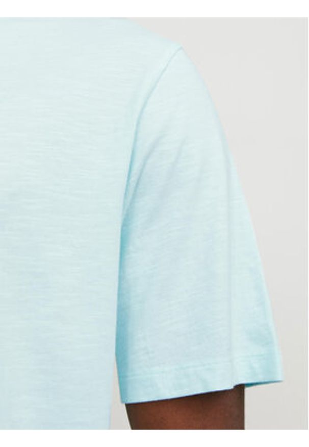 Jack & Jones T-Shirt Basher 12182498 Niebieski Regular Fit. Kolor: niebieski. Materiał: bawełna
