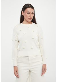 Marella - Sweter damski z różami Euforico MARELLA MONOCHROME. Kolor: różowy #2