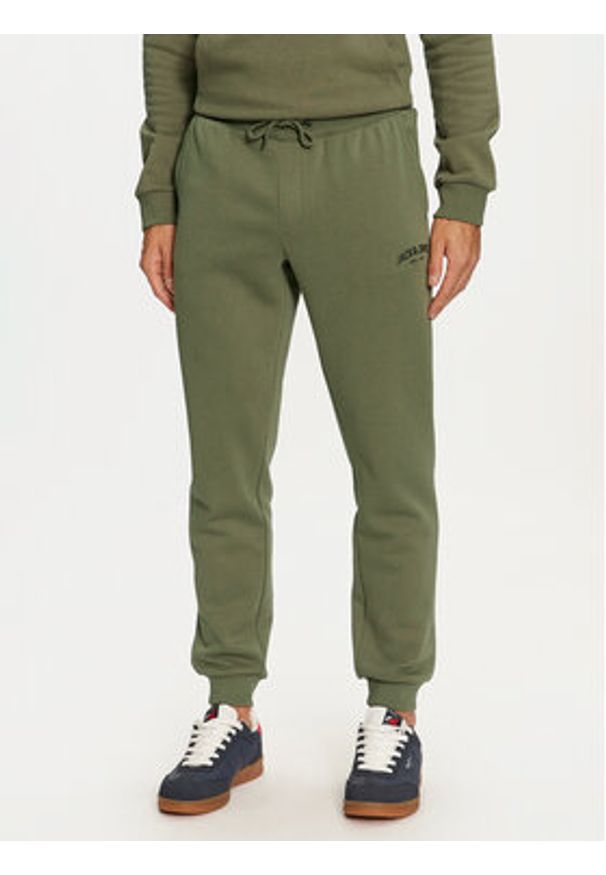 Jack & Jones - Jack&Jones Dres Josh 12271632 Zielony Regular Fit. Kolor: zielony. Materiał: bawełna, syntetyk