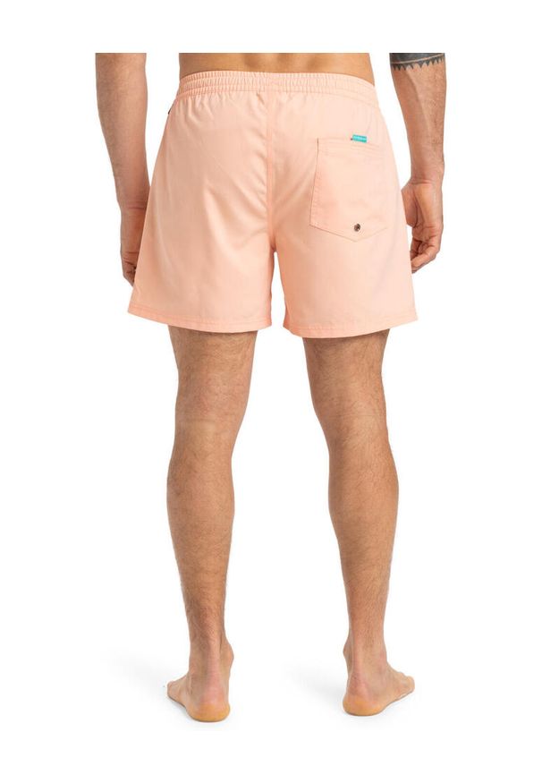 Quiksilver - Szorty kąpielowe dla Mężczyzn EVERYDAY SOLID VOLLEY 15" Różowy. Kolor: różowy. Materiał: poliester, materiał. Styl: sportowy
