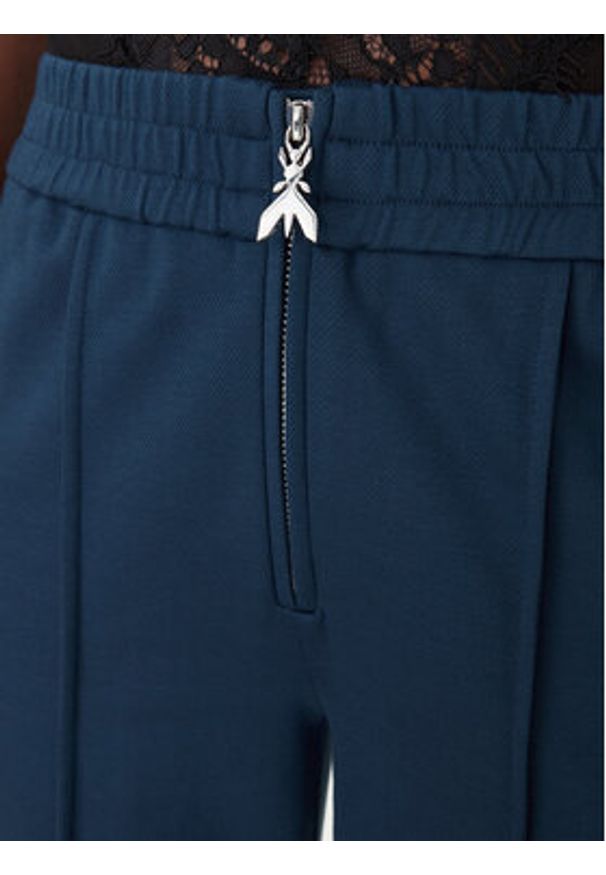 Patrizia Pepe Spodnie materiałowe 8P0813/A715 Niebieski Wide Leg. Kolor: niebieski. Materiał: wiskoza