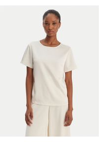 Weekend Max Mara Bluzka Zona 2615941011 Écru Relaxed Fit. Kolor: kremowy. Materiał: syntetyk #1