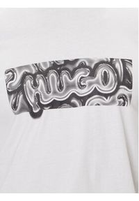 Hugo - HUGO T-Shirt Nedirix 50549162 Biały Regular Fit. Kolor: biały. Materiał: bawełna #3