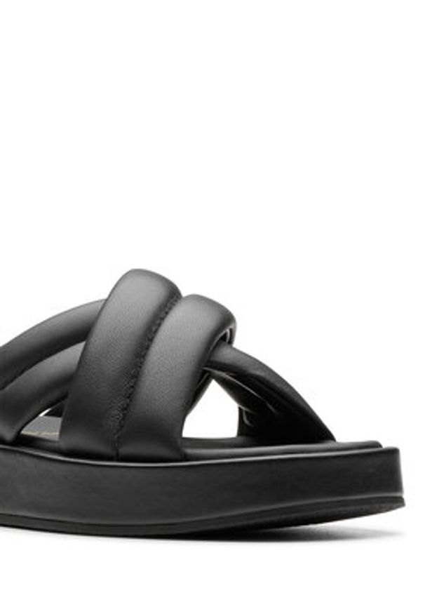 Clarks Klapki Alda Glide 26179276 Czarny. Kolor: czarny. Materiał: skóra