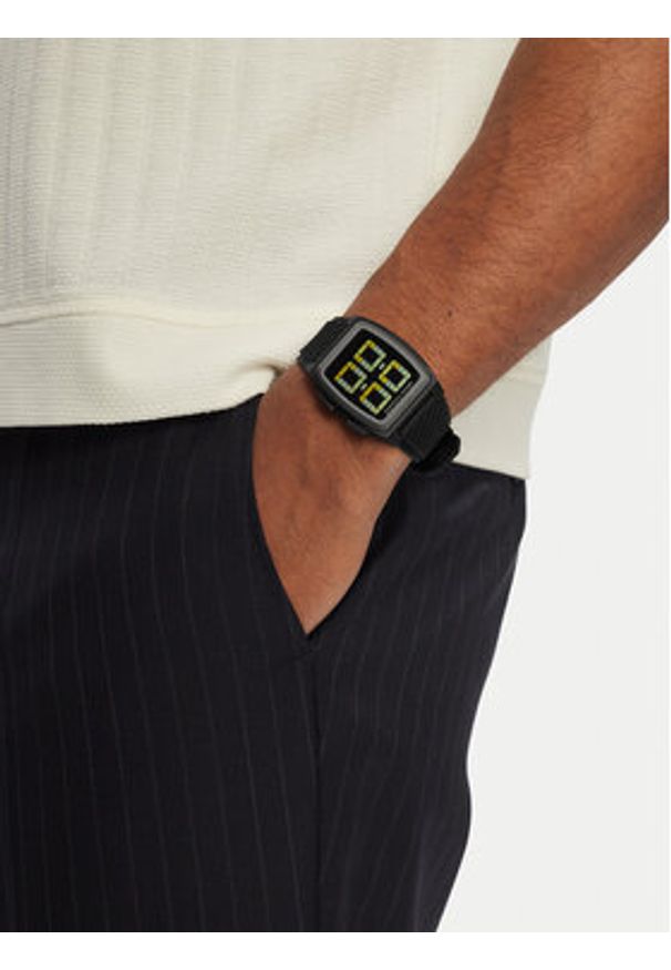 Armani Exchange Zegarek Kelvin AX2971 Czarny. Kolor: czarny. Materiał: syntetyk