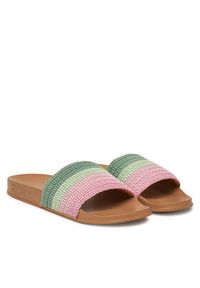 Roxy Klapki ARJL101232 Zielony. Kolor: zielony. Materiał: materiał #4