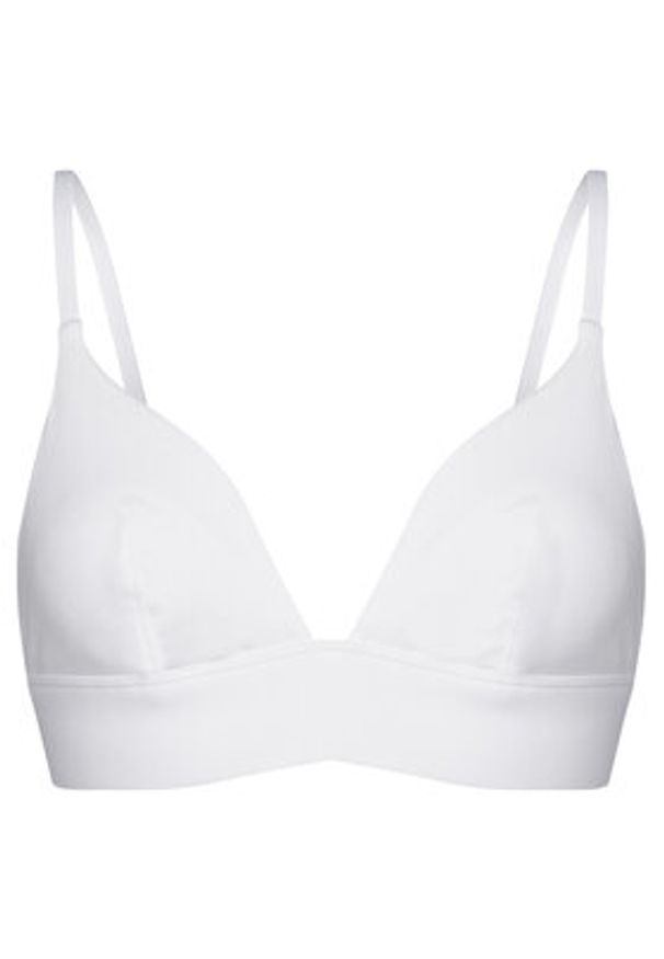 Hunkemöller Biustonosz braletka 302037 Biały. Kolor: biały. Materiał: bawełna