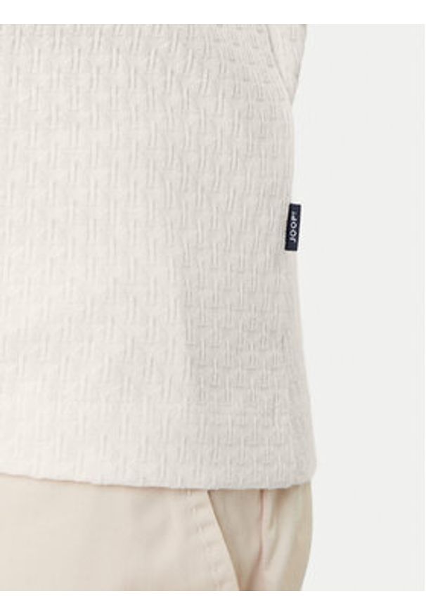 JOOP! Polo Roni 10100056 30100501 Écru Regular Fit. Typ kołnierza: polo. Kolor: kremowy. Materiał: bawełna