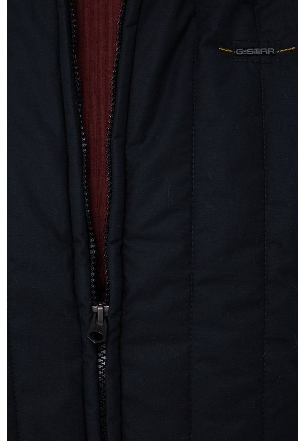 G-Star RAW - G-Star Raw Kurtka kolor czarny przejściowa. Okazja: na co dzień. Kolor: czarny. Materiał: poliester. Styl: casual