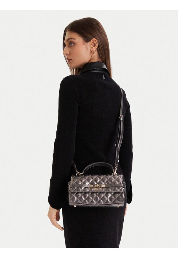 Guess Torebka 179129 Srebrny. Kolor: srebrny. Materiał: skórzane