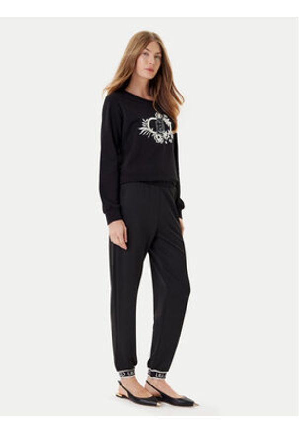 Liu Jo Sport Spodnie materiałowe TF5284 J4747 Czarny Regular Fit. Kolor: czarny. Materiał: syntetyk. Styl: sportowy