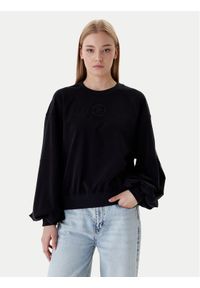 Guess Bluza W6RQ13 KD332 Czarny Regular Fit. Kolor: czarny. Materiał: wiskoza #1