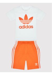 Adidas - adidas Komplet t-shirt i szorty sportowe Trefoil HK7481 Kolorowy Regular Fit. Materiał: bawełna. Wzór: kolorowy #1