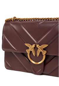Pinko - PINKO Torebka Love One Classic Light Dc PE 25 PLTT 104549 A26Z Bordowy. Kolor: czerwony. Materiał: skórzane #5