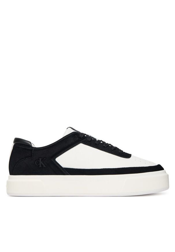 Calvin Klein Sneakersy Basket Cupsole Laceup Lth-Su YM0YM01354 Czarny. Kolor: czarny. Materiał: skóra