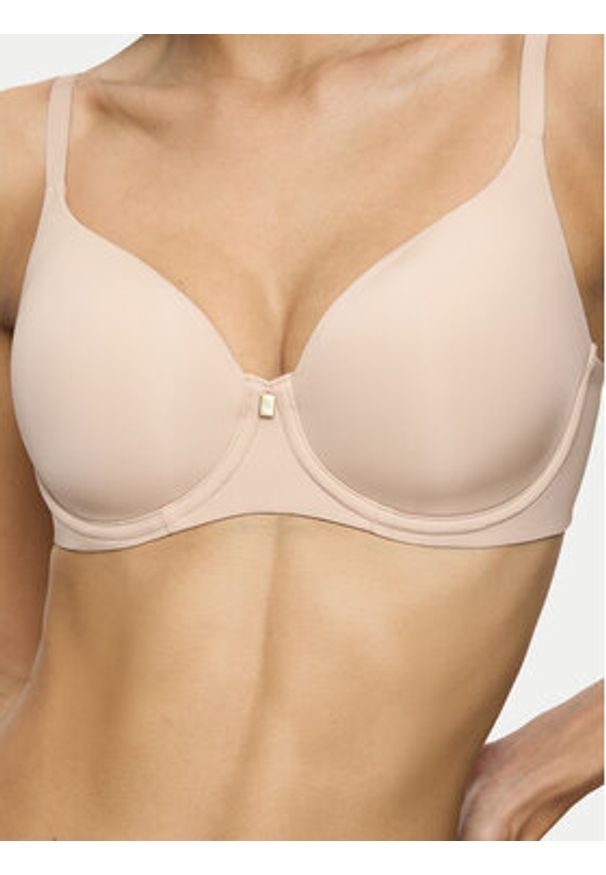 Triumph Biustonosz z fiszbiną Body Make-Up Essentials 10190664 Beżowy jasny. Kolor: beżowy. Materiał: syntetyk