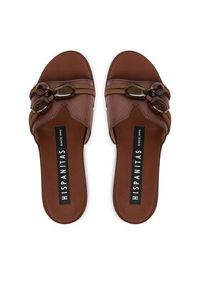 Hispanitas Klapki HV264683 C001 Brązowy. Kolor: brązowy. Materiał: skóra #2
