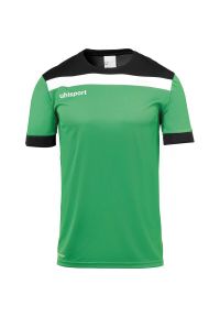 UHLSPORT - Polo Uhlsport Offense 23. Typ kołnierza: polo. Kolor: czarny, zielony, wielokolorowy. Materiał: materiał. Długość rękawa: krótki rękaw. Długość: krótkie. Sport: piłka nożna