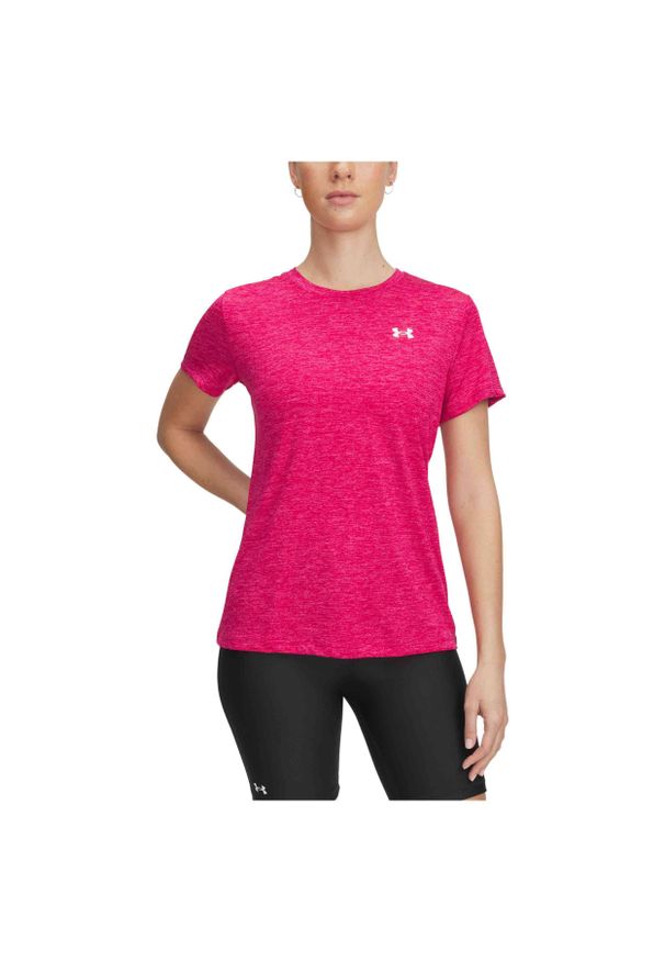 Koszulka treningowa damska Under Armour Tech C-Twist. Kolor: różowy. Sport: fitness