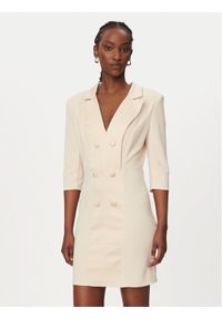Rinascimento Sukienka koktajlowa CFC0128109003 Beżowy Slim Fit. Kolor: beżowy. Materiał: syntetyk. Styl: wizytowy #1