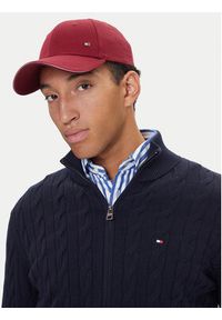 TOMMY HILFIGER - Tommy Hilfiger Kardigan MW0MW40440 Granatowy Regular Fit. Kolor: niebieski. Materiał: bawełna #4