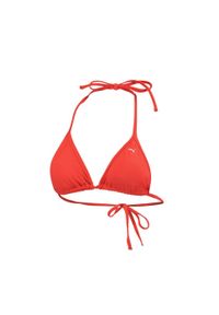 Damska góra od bikini Puma w kształcie trójkąta w kolorze czerwonym. Kolor: czerwony. Materiał: poliester