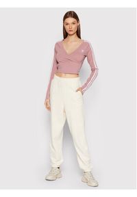 Adidas - adidas Bluzka adicolor Classics HE4957 Różowy Slim Fit. Kolor: różowy. Materiał: bawełna #5