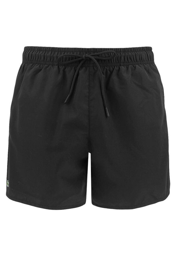 Lacoste Model Short Sleeved Ribbed Collar Kolor Czarny. Kolor: czarny. Materiał: tkanina