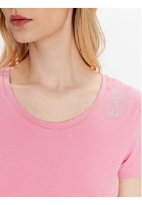 EA7 Emporio Armani T-Shirt 8NTT50 TJFKZ 1428 Różowy Regular Fit. Kolor: różowy. Materiał: bawełna #4
