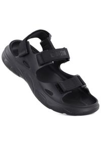 Big-Star - Sandały na rzep piankowe czarne Big Star TT274A055. Okazja: na co dzień, na plażę. Zapięcie: rzepy. Kolor: czarny. Materiał: materiał. Styl: casual #1